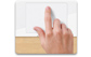 Glass Multi-Touch trackpad.