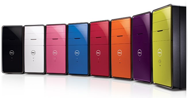 各种颜色的Dell Inspiron迷你台式机