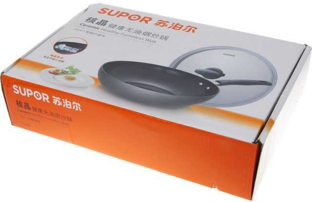 苏泊尔陶瓷新陶晶核晶不粘无油烟炒锅电磁炉通用系列 厨房烹饪锅具 带锅盖 新款套装