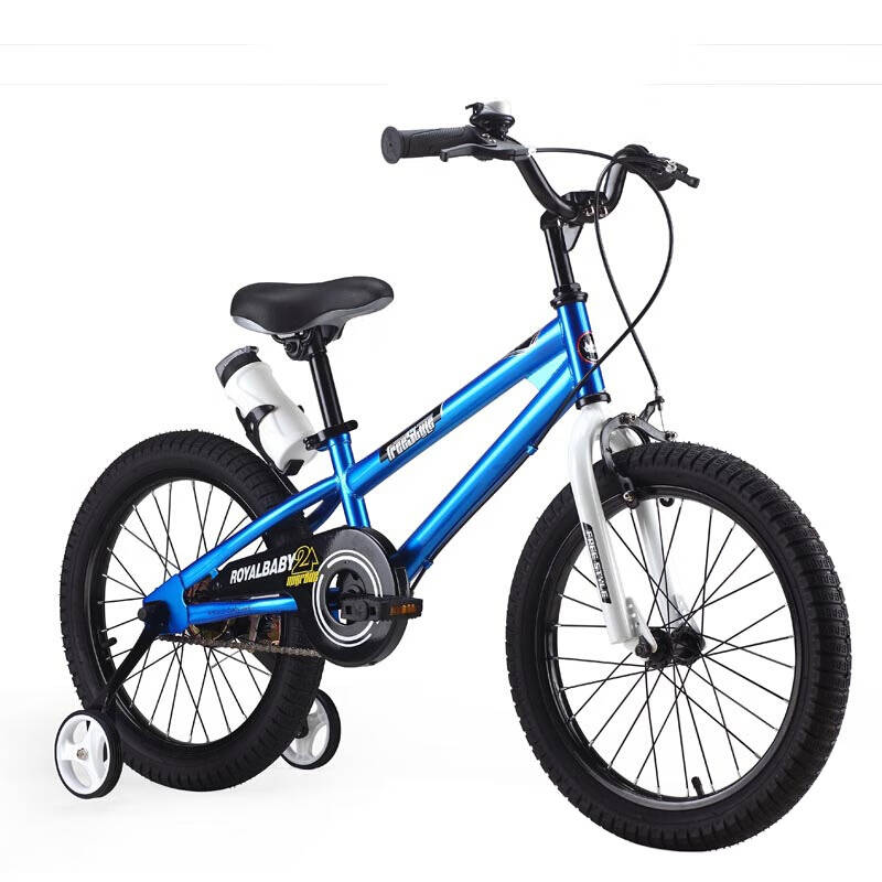 优贝(RoyalBaby)儿童自行车 小孩单车男女童车 宝宝脚踏车山地车 4岁5岁7岁9岁 表演车18寸 蓝色