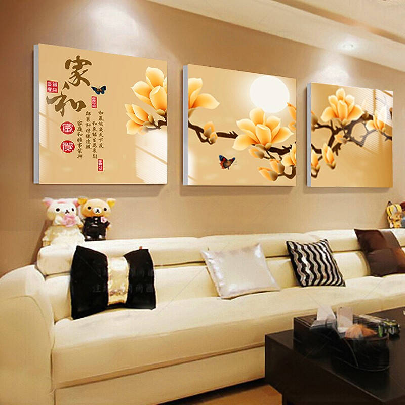 好久不见 客厅装饰画现代三联画挂画图片_1