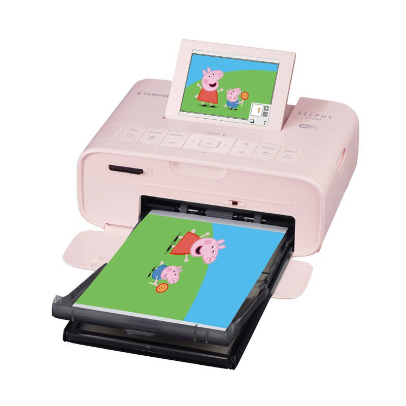 佳能（Canon）SELPHY CP1300 手机照片打印机 粉色 迷你 家用 便携  手机wifi连接拍立得