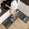 Богатый рейтинг (FOOJO) коврики впитывающие коврики не скользят Doormat кухни печатание комплекта 40 * 60 + 40 * 120см кухни