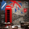 Пользовательские обои для фото 3D Vintage London Street Wall Mural Ресторан Кафе Гостиная Диван Заставка Mural Нетканые настенные обои европейский стиль vintage city building photo mural обои ресторан кафе клубы гостиная домашний декор интерьер обои roll