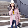 Winter New Arrival Women's Cotton-padded Long Coat Fashion Fur Collar Hooded Winter Warm Outwear Coat Jacket hirsionsan oversized parkas large fur collar hooded cute medium long winter coat female 2017 korean new warm winter jacket women
