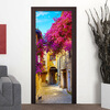 European Town Street 3D Photo Wallpaper Ресторан Гостиная Дверная фурнитура ПВХ самоклеящиеся обои 77см x 200см hd blue sky white clouds classic photo wallpaper гостиная ресторан современный простой интерьер декор 3d стерео настенные обои