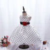 Платья для девочки Summer Gtyle Baby Girl Версия для печати Flower Dot Girl Dress for Wedding Girls Party Dress with Bow Dress for 4-8 Years kids lace princess girl communion dress baby long sleeved bridesmaid wedding party birthday elegant white big bow girls dress