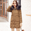 Winter New Arrival Women's Cotton-padded Long Coat Fashion Fur Collar Hooded Winter Warm Outwear Coat Jacket wendyhwu new arrival children military outwear boys long down jackets winter kids hooded jackets boys cotton fashion warm coat