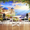 Пользовательские 3D-обои для фото Aegean Romantic Castle Ocean Seagull Ship Wall Mural Living Room Wall Decoration Главная Обои Современные бумажные обои covers wall coverings textures 81 quartz
