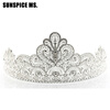 Новый Прибытие Золотой цветок Свадебные короны Rhinestone Tiaras Женщины Свадебные аксессуары для волос Аксессуары красоты Queen S аксессуары для20игровых приставок
