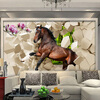 3D Stereoscopic Horse Broken Wall Обои для спальни Гостиная Диван Фон Настенная панно Пользовательские обои Нетканые обои