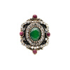 Новые турецкие женщины Vintage Ring Старинные золотые цветные полые цветочные кольца Индийские смолы Finger Jewelry Египетские сва