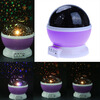 JULELYS USB-батарея LED Star Sky Night Light Вращающийся проектор Звездный ночник Детская спальня Настольный светильник Творческий подарок ночник проектор звездное небо вращающийся цвет розовый