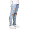 Tangjin Men Jeans Stretch Destroyed Ripped Design Модная лодыжка Zipper Skinny Jeans для мужчин ferzige woman jeans boot cut embroidered high stretch womens flared pants ladies flowers embroidery blue jeans mujer femme jeans