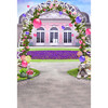 Happy Gate Background 5 * 7FT Vinyl Fabric Cloth Цифровая печать Photo Studio Backdrop S-3054 vinyl backdrops for photography cinderella castle scenic forest oxford photo background for studio wedding lover