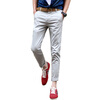 (MSEK) XK3157 мужские повседневные брюки мужская корейская версия Slim casual брюки девять штанов брюки мужские светло-серые 34 thousand crane crane брюки брюки брюки брюки брюки брюки брюки брюки брюки брюки брюки лошади брюки серые 34 xl