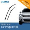 SUMKS Wiper Blades for Peugeot 408 30&26 Fit Push Button Arms 2010 2011 2012 2013 2014 sumks wiper blades for peugeot 301 24