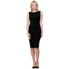 POPBASIC Женская Классический шею рукавов Тонкий Оборудованная Bodycon Карандаш платье