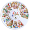 Прозрачные прозрачные красочные маникюрные маникюрные маникюры Micro Small Beads Round Balls Mini 3D Украшение на колесах маникюрные принадлежности