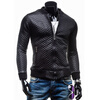Мужская мода Кожа PU куртка Верхняя одежда Slim Fit Пальто зима Секс Блейзер Сетка детская верхняя одежда pu