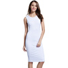 POPBASIC Женская Классический шею рукавов Тонкий Оборудованная Bodycon Карандаш платье