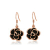 Yoursfs® 18K Rose Gold Plated Rose Flower Earring Women Fashion Ear Hook Jewelry gold plated rose flower with gift box