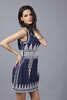 Buenos Ninos Embroidery Denim Skirt Women A-line Sleeveless Dress buenos ninos embroidery denim skirt women a line sleeveless dress