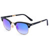 серия RayBan Ray Ban очки Club менеджер мужских и женских моделей в черном складная рамка синего градиента солнцезащитные очки покрытие линз RB2176 901S / 7Q 51мм ray ban солнцезащитные очки rb 2447 901