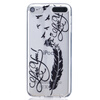 LOVE Перья Pattern Мягкий Тонкий TPU Резиновый Силиконовый гель Чехол для iPod Touch 5 черные перья pattern мягкий тонкий tpu резиновый силиконовый гель чехол для ipod touch 5