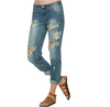Boyfriend джинсы для женщин 2015 Новая мода лето Стиль Женские джинсы Denim Сыпучие Holes шаровары рваные джинсы Женщины джинсы