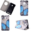 Blue Butterfly Design Кожа PU откидной крышки Кошелек для карты памяти Чехол для Asus Zenfone 6 карты памяти