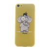 Слон Pattern Мягкий тонкий ТПУ резиновый силиконовый гель Чехол для IPHONE 5C фиолетовый одуванчик pattern мягкий тонкий тпу резиновый силиконовый гель чехол для iphone 5c