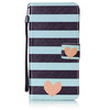 Blue Stripes Дизайн PU кожа флип Обложка Кошелек для карты памяти чехол для Lenovo A7000 карты памяти