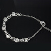 Yoursfs @ Модный кристалл Love Heart Shape CZ Cubic Zirconia Rhinestone Bracelet для девочек Женская мода Ювелирные изделия оптом Интернет