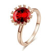 Yoursfs @ Hot Fire Sunmer Shape Rings Уникальная кровь Большой красный кристалл 18 K Подвесные кольца для женщин Passion India Fashion Jewelry браслет цепь fashion jewelry 18 k fjy sz6056