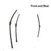 Front & Rear Wiper Blades for Skoda Octavia 24&19 Fit Side Pin Arms 2004 2005 2006 2007 2008 2009 2010 2011 2012 mzorange car light front fog light for skoda octavia a6 mk2 fl 2009 2010 2011 2012 2013 car styling fog lamp with light holes