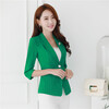 Blazer Female Outerwear Formal Jacket Coat 2017 Spring Autumn Women Suit Slim Design Women Green Blazer Suit Plus Size Clothing free shipping new arrival spring autumn 100% cotton boy clothing set two pieces jacket pant boy sport suit