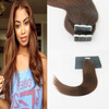 Pure Color #4 Straight Hair 2Pcs/Lot Brazilian Remy Hair 50G 20Pcs Per Package High Quality Skin Weft Hair Extensions ywhuansen 2pcs lot 4 7inch grosgrain ribbon boutique large solid bow girls hair clips kid hairpin children hair accessories