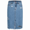 Semir (Semir) джинсовые юбки Г-жа осень моды диких юбка хлопка отверстие джинсовой светло-голубой L 19316200107 vivaheart талии отверстие хит цвет джинсовой юбки женская юбка юбка дикий vwqz174247 синий a m