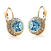 Серьги с бриллиантами из золота с 18-сантиметровым покрытием Golds Golds Goldscape