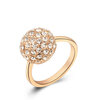 yoursfs ® 18k rose позолоченные счастье кристалл кольцо использовать австрийский кристалл свадебные кольца
