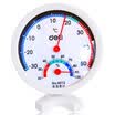 Deli 9019 fashion simple indoor thermometer hygrometer import movement blue