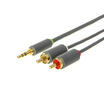 CE-LINK 2328 35 audio to 2RCA adapter cable 10 m DC35 turn double lotus conversion line one minute two audio cable computer phone speaker cable gray
CE-LINK 2328 35 audio to 2RCA adapter cable 10 m DC35 turn double lotus conversion line one minute two audio cable computer phone speaker cable gray