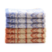 Gold Bedding Home Textiles Red Gold 2146 Jacquard Cotton Towel Blue Brown 2 Pack