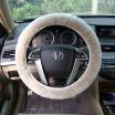 Lai Australia imported from Australia sheepskin shears set winter car seat steering wheel cover MB brown