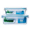 Jingdong Supermarket Bei Teisi BestHA heat-resistant glass crisper two-piece 400ml 800ml oven refrigerator microwave oven lunch box RL2-01