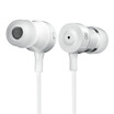 YAFOX DT-030 earbud earphone earphone compatible iphone remote control white