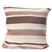Cushion cover without core 2 classic striped brown gray 43cm x 43cm