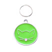 Mascota Gato Perro Lindo Bulldog Francés Cara De Gato Etiqueta De Identidad De Mascota Tarjeta De Identificación Colgante Collar Accesorio Mini Etique