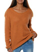 European&American round neck long sleeved sweater